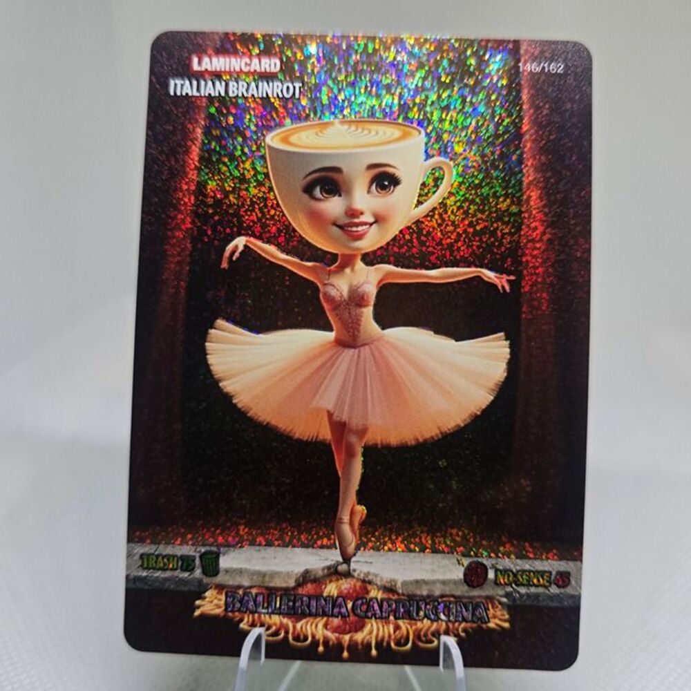 Laminard Italian Brainrot Ballerina Cappuccino Trading Card 146/62